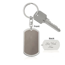Personalized Eternal Love Dog Tag Swivel Keychain for Wife Jewelry