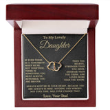 Personalized 2-Heart Lovely Necklace Custom Necklace for Daughter