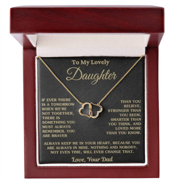 Personalized 2-Heart Lovely Necklace Custom Necklace for Daughter