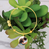 Personalized Daughter's Radiance Elegant Circle Bangles Daughter Gift