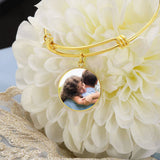 Personalized Daughter's Radiance Elegant Circle Bangles Daughter Gift