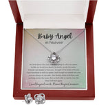 Baby Angel Necklace Love Knot Necklace Remembrance Gift For Women
