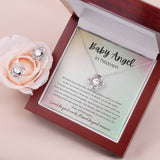 Baby Angel Necklace Love Knot Necklace Remembrance Gift For Women