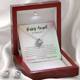 Baby Angel Necklace Love Knot Necklace Remembrance Gift For Women