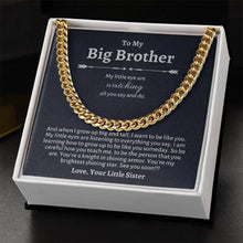 To My Loving Big Brother: A Necklace of Appreciation Jewelry Treasures