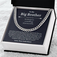 To My Loving Big Brother: A Necklace of Appreciation Jewelry Treasures