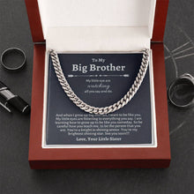 To My Loving Big Brother: A Necklace of Appreciation Jewelry Treasures