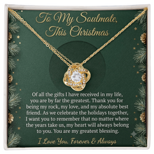Love Knot Necklace from a Husband to his Wife / Soulmate.
