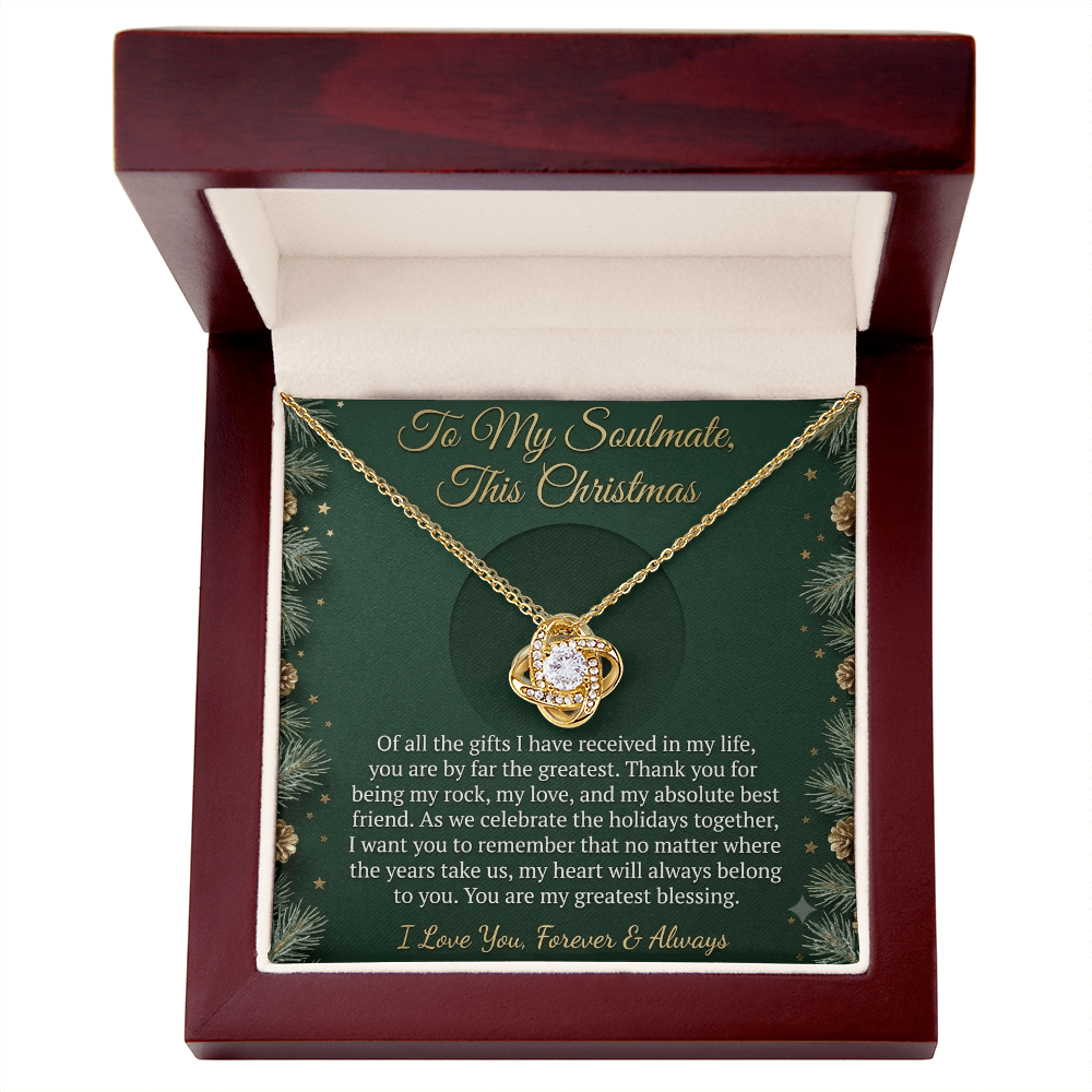 Love Knot Necklace from a Husband to his Wife / Soulmate.