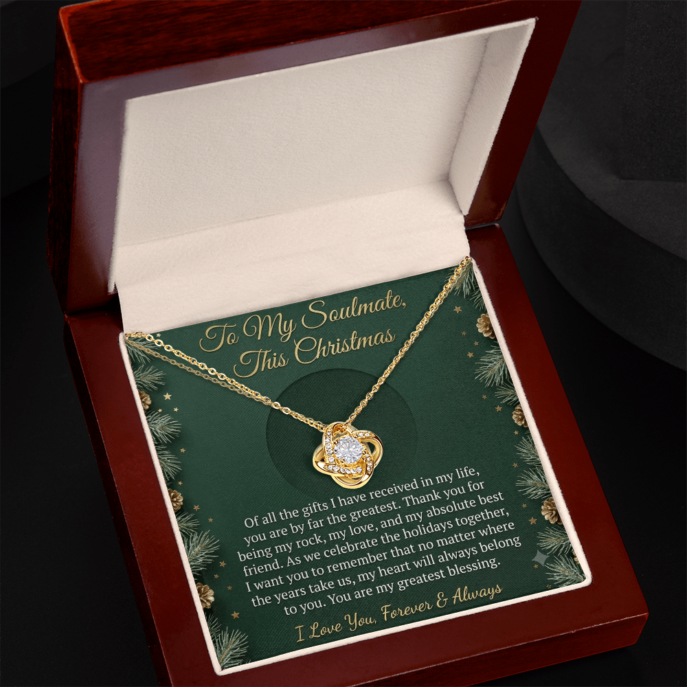 Love Knot Necklace from a Husband to his Wife / Soulmate.
