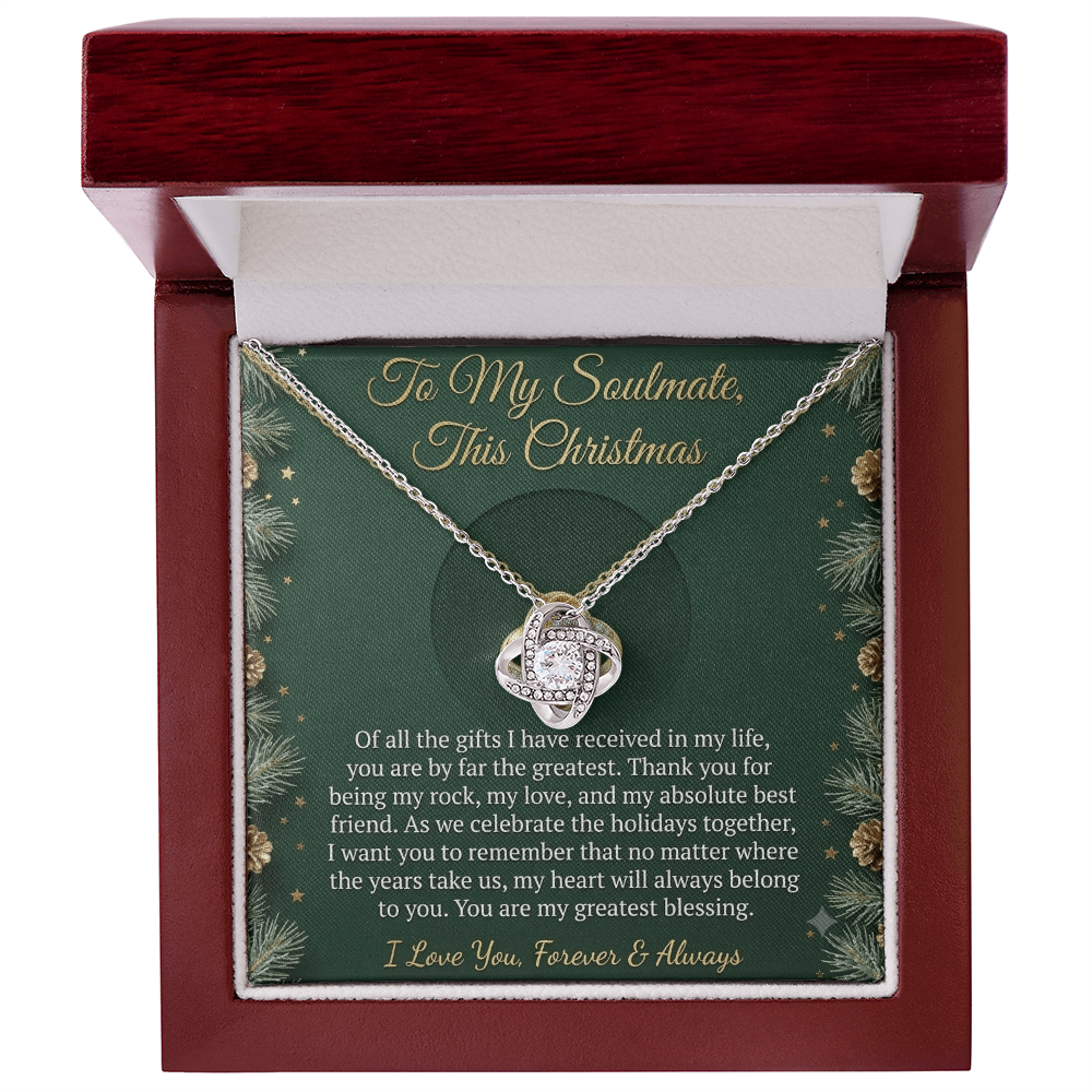 Love Knot Necklace from a Husband to his Wife / Soulmate.