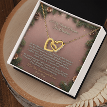 Interlocking Hearts Necklace from Mom to Daughter -  Emotional Message Included