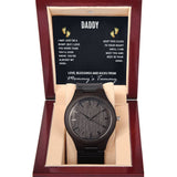 Customized Chronograph Watch and Message for Dad Father’s Day Gift