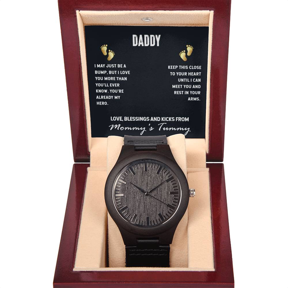 Customized Chronograph Watch and Message for Dad Father’s Day Gift