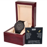 Customized Chronograph Watch and Message for Dad Father’s Day Gift