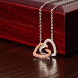 Interlocking Hearts From Mom to Daughter - No Message