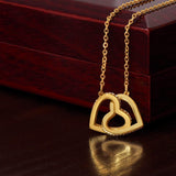 Interlocking Hearts From Mom to Daughter - No Message