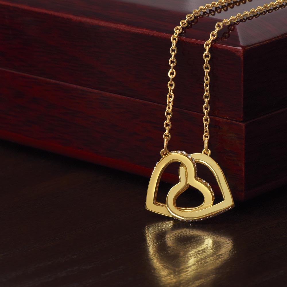 Interlocking Hearts From Mom to Daughter - No Message