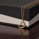 Delicate Heart Necklace -No Message