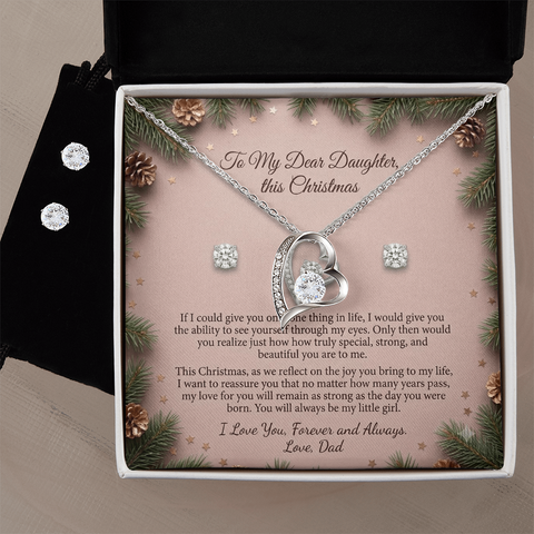 Forever Love Necklace as a Christmas gift from a Dad to his Daughter.