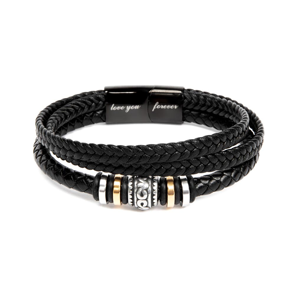 Customized Dad's Strength Classic Bracelet Bracelet Gift for Men's