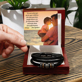 Customized Dad's Strength Classic Bracelet Bracelet Gift for Men's