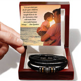 Customized Dad's Strength Classic Bracelet Bracelet Gift for Men's