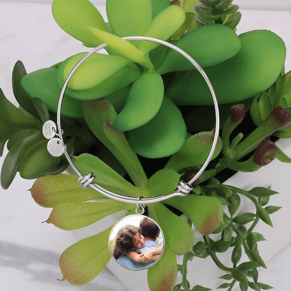 Personalized Daughter's Radiance Elegant Circle Bangles Daughter Gift