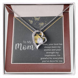 Forever Grateful A Son's Necklace for Mom Gift Card & Box Set
