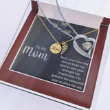 Forever Grateful A Son's Necklace for Mom Gift Card & Box Set