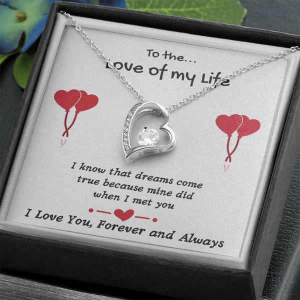 Forever Yours Sweet and Lovely Wife Necklace Gift Card & Box Set