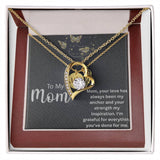 Forever Grateful A Son's Necklace for Mom Gift Card & Box Set