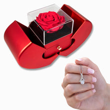 Red Heart Rose Box - Alluring Necklace