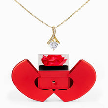 Red Heart Rose Box - Alluring Necklace