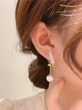 1 pair french style simple style korean style geometric alloy drop earrings