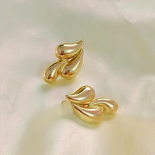 1 Pair Simple Style Water Droplets Plating 304 Stainless Steel 18K Gold Plated Ear Studs