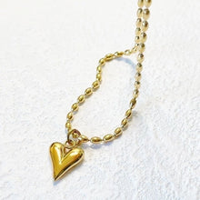 18K Gold Plated Modern Style Heart Shape Pendant Necklace for Women