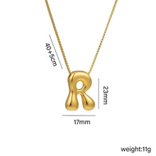 Jewelry Hip-Hop Simple Style Letter Titanium Steel 18K Gold Plated Plating Pendant Necklace