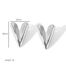 1 Pair Simple Style Quadrilateral Circle Heart Shape Polishing Plating 304 Stainless Steel 18K Gold Plated Ear Studs