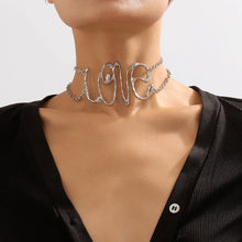 Jewelry Modern Style Letter Alloy Iron Choker