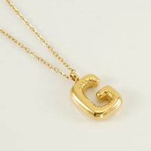 Personalized 18K Gold Plated New Style Smooth Bubble Letter Necklace