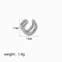 1 Piece Simple Style Classic Style C Shape Solid Color Polishing Plating 304 Stainless Steel 18K Gold Plated Ear Cuffs