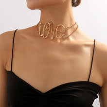 Jewelry Modern Style Letter Alloy Iron Choker