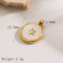 1 Piece 304 Stainless Steel 14K Gold Plated Elephant Sun Star Polished Jewelry Accessories Pendant