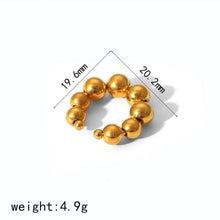 1 Piece Simple Style Classic Style C Shape Solid Color Polishing Plating 304 Stainless Steel 18K Gold Plated Ear Cuffs