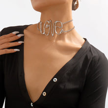 Jewelry Modern Style Letter Alloy Iron Choker