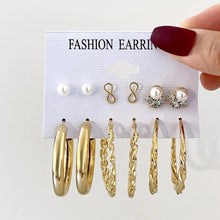 1 Set Vintage Style C Shape Alloy Earrings