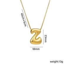 Jewelry Hip-Hop Simple Style Letter Titanium Steel 18K Gold Plated Plating Pendant Necklace