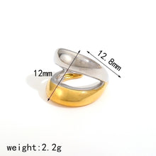 1 Pair Vintage Style Round Polishing Plating 304 Stainless Steel Ear Cuffs