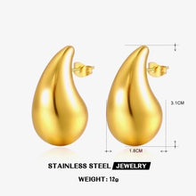 1 Pair Simple Style Geometric Plating 304 Stainless Steel 18K Gold Plated Ear Studs